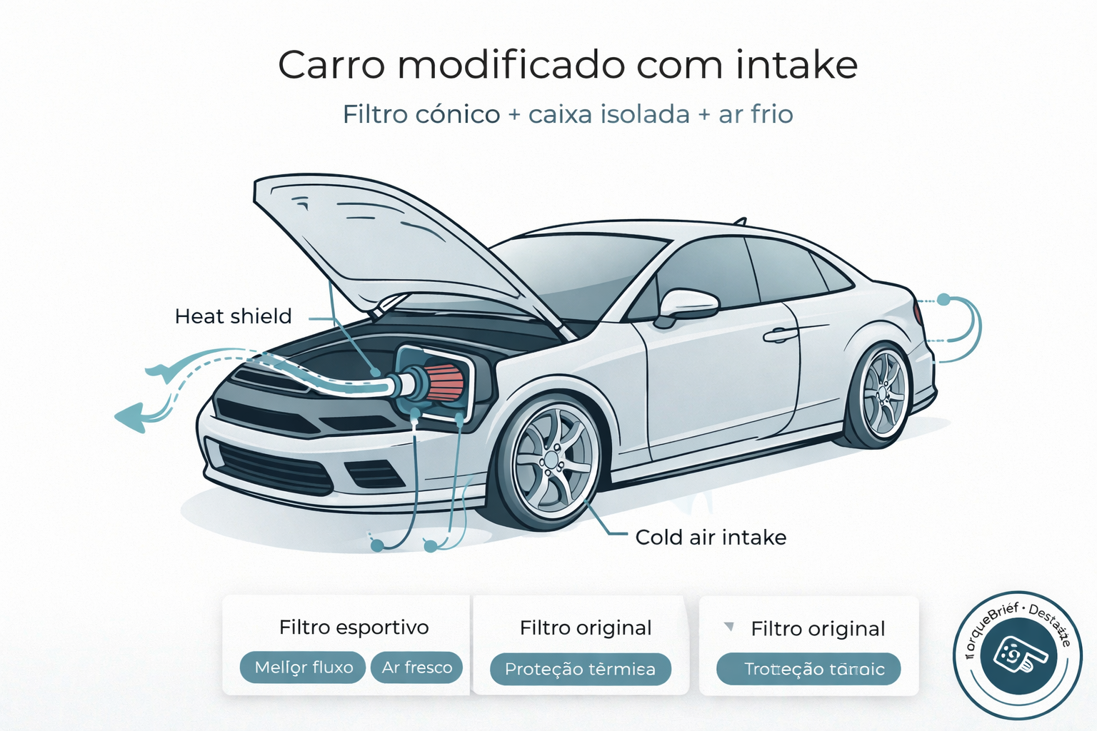 carro modificado com intake